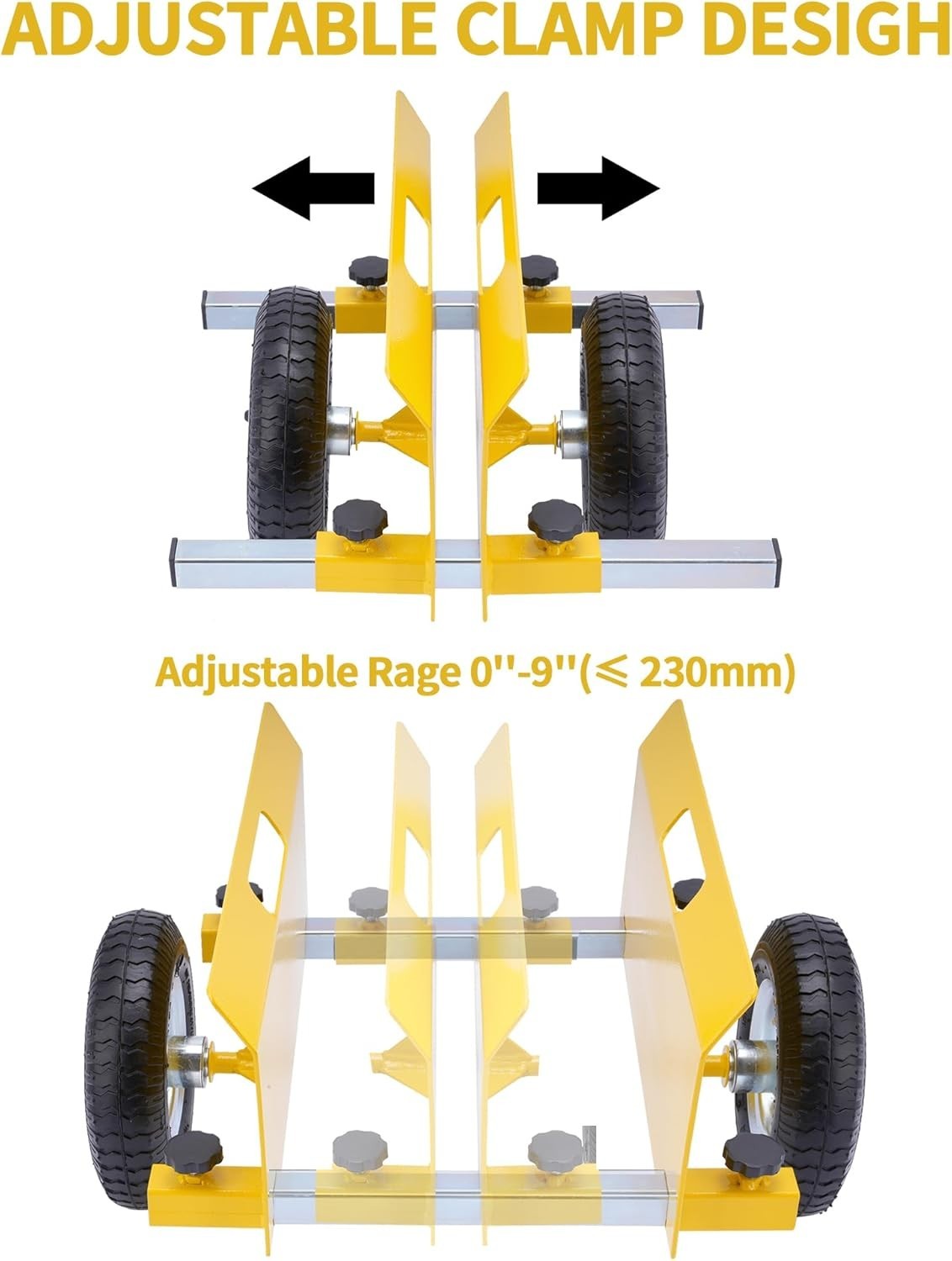 Effortless Drywall Mover Panel Dolly - 660LBS Load Capacity & Adjustable Panels