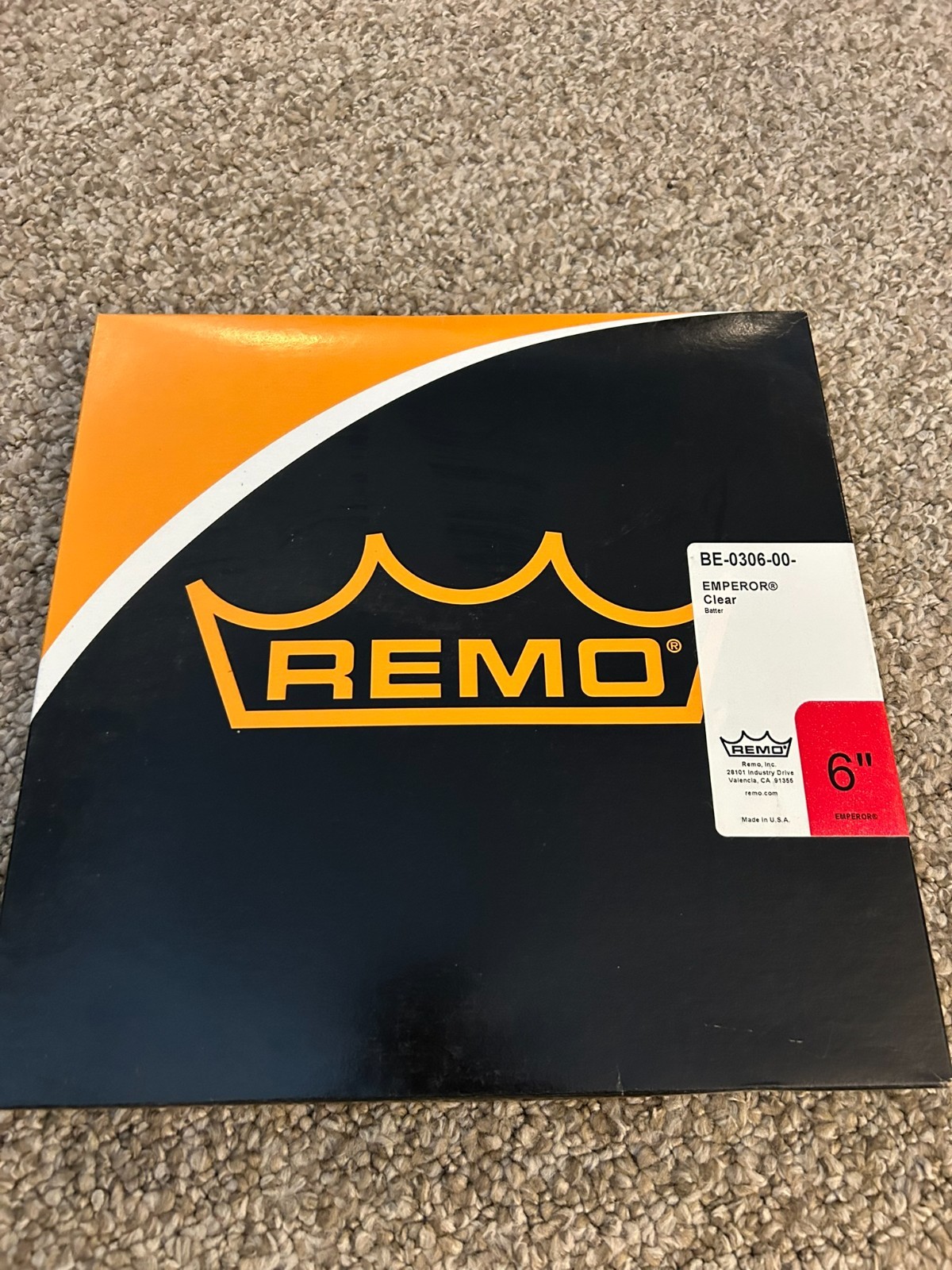Remo Emperor Clear Tenor Drumhead - 6"