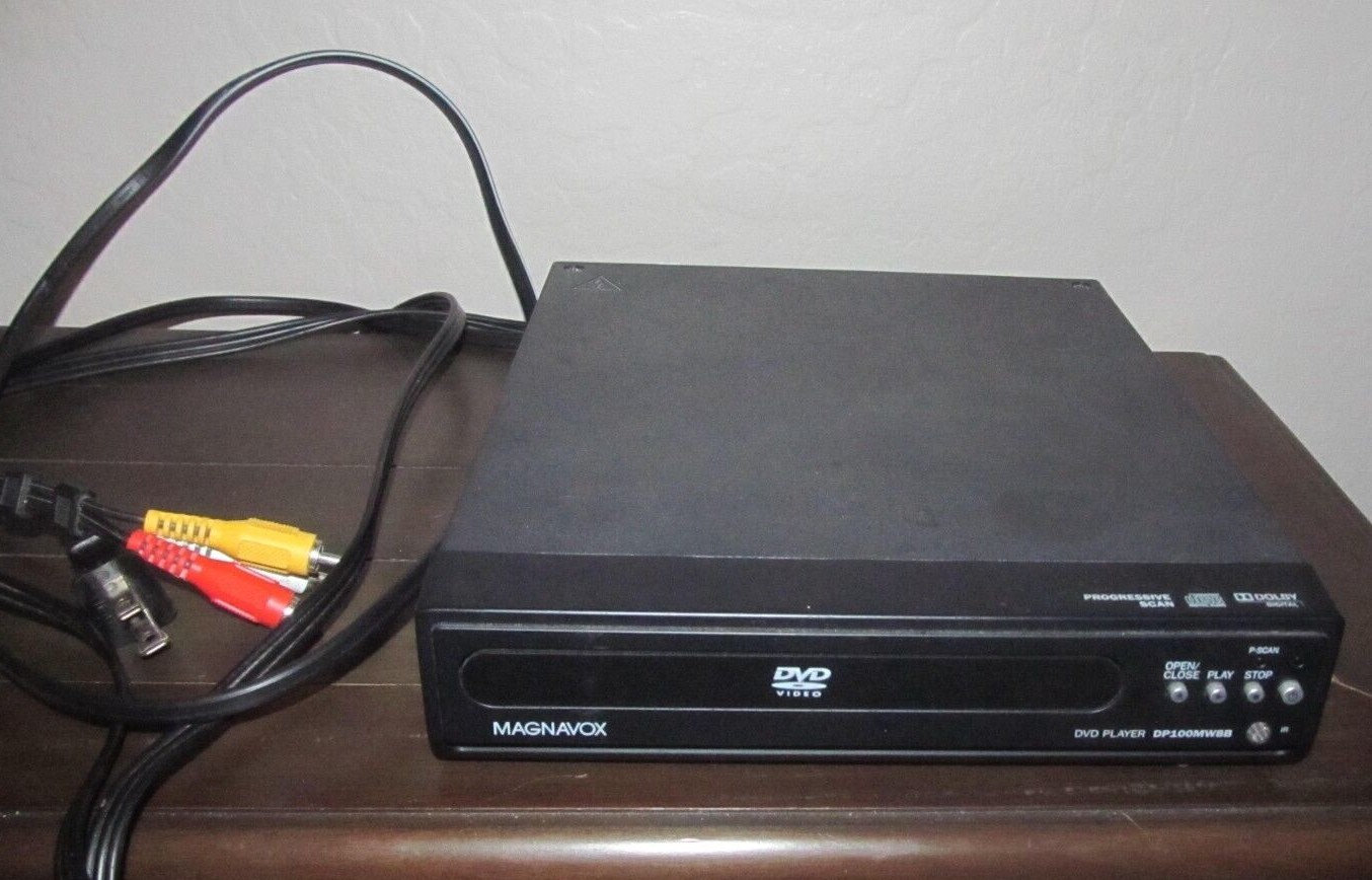 MAGNAVOX Progressive Scan DVD Player DP100MW8B *Tested/Works* No Remote