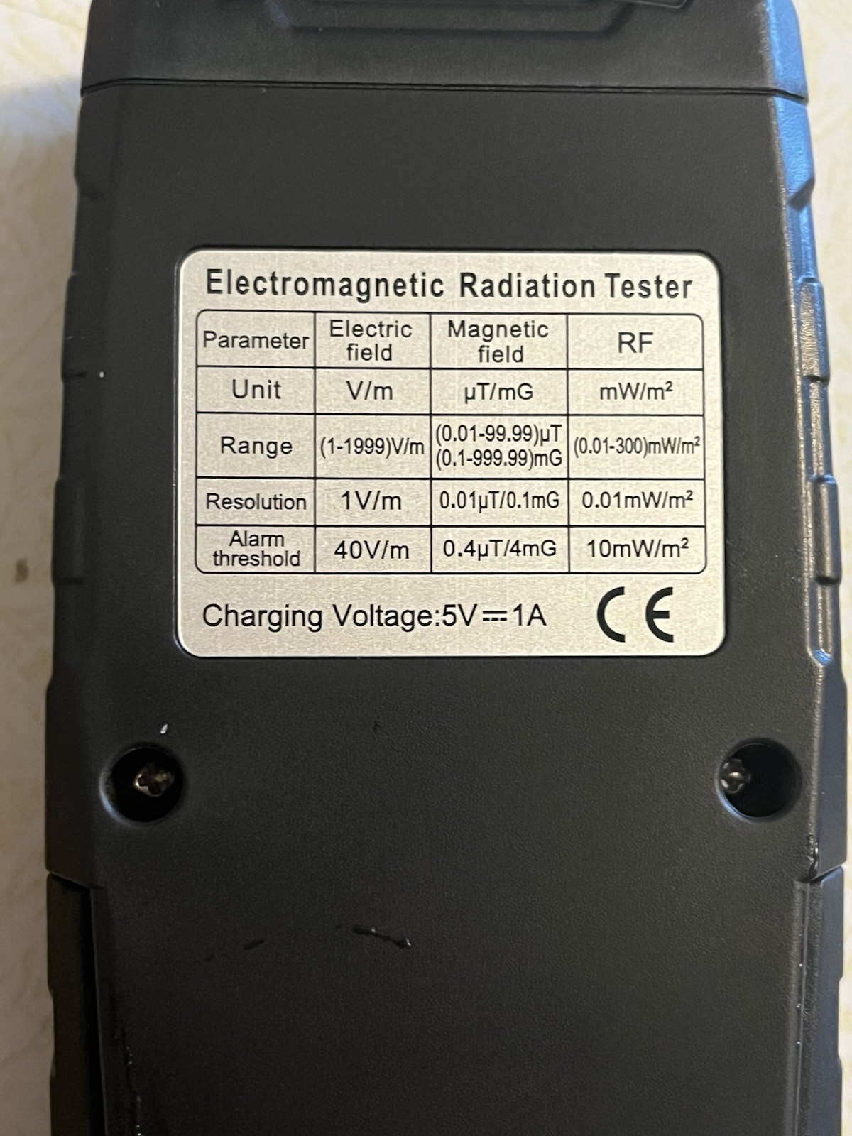 Erickhill Rechargeable EMF Tester Electromagnetic Radiation Tester RT-100