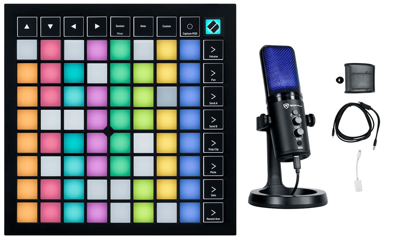 Novation Launchpad X Ableton Live MIDI USB RGB Pad Controller+Recording Mic