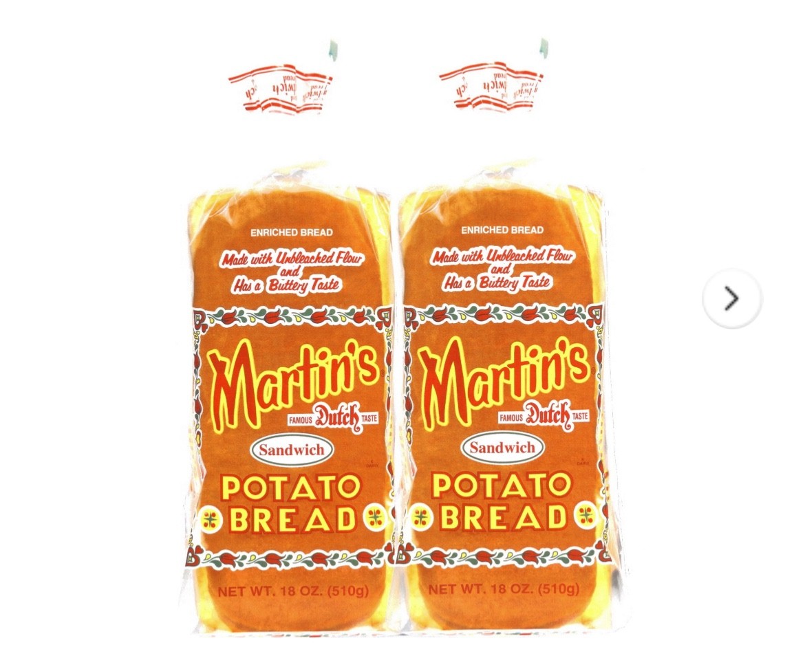 3 Loaves Martin's Sandwich Potato Bread 18 Ounces, Sliced