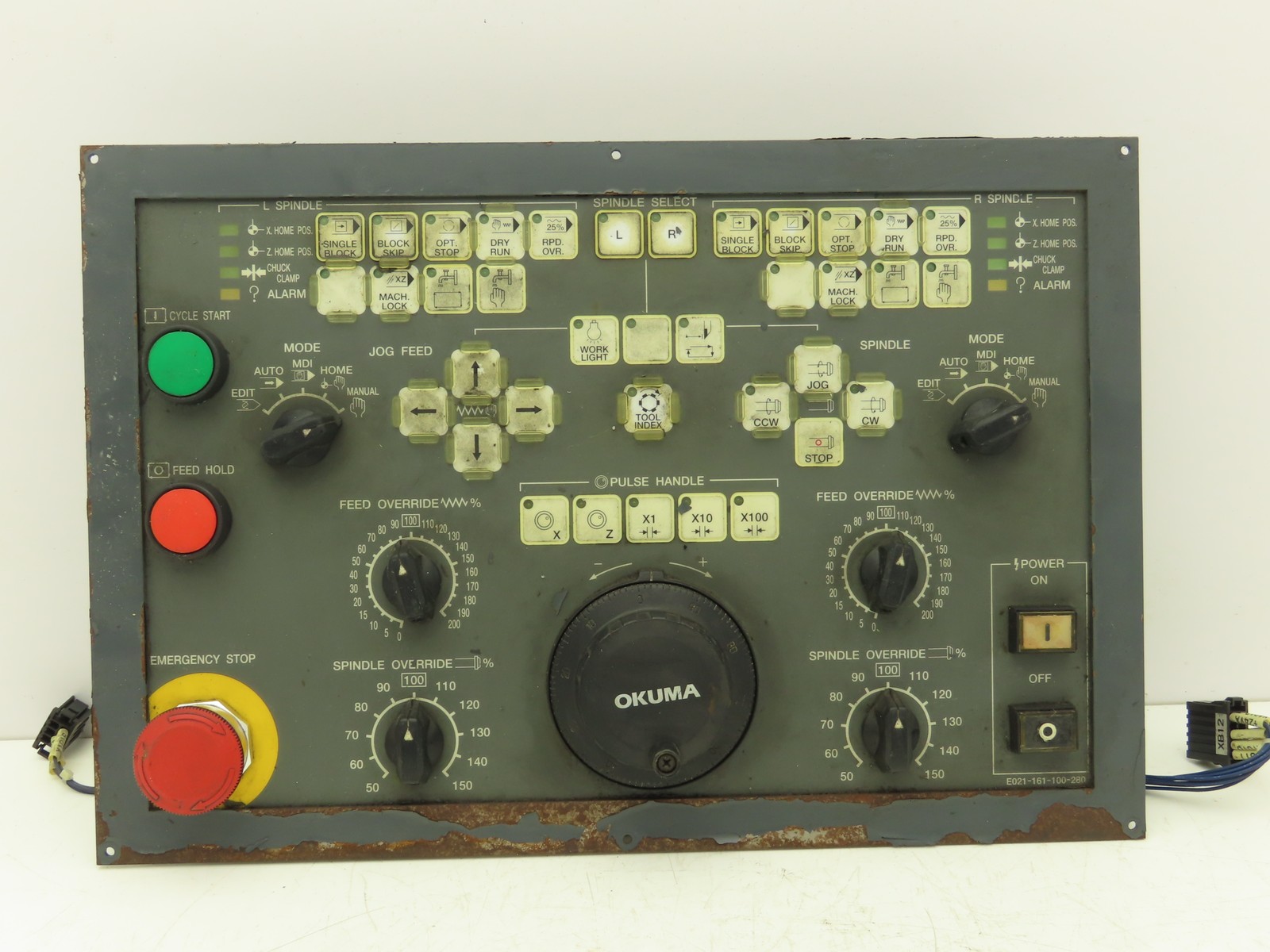 Fanuc Okuma E021-161-100-280 HMI Operator Control Panel Assembly *See Photos
