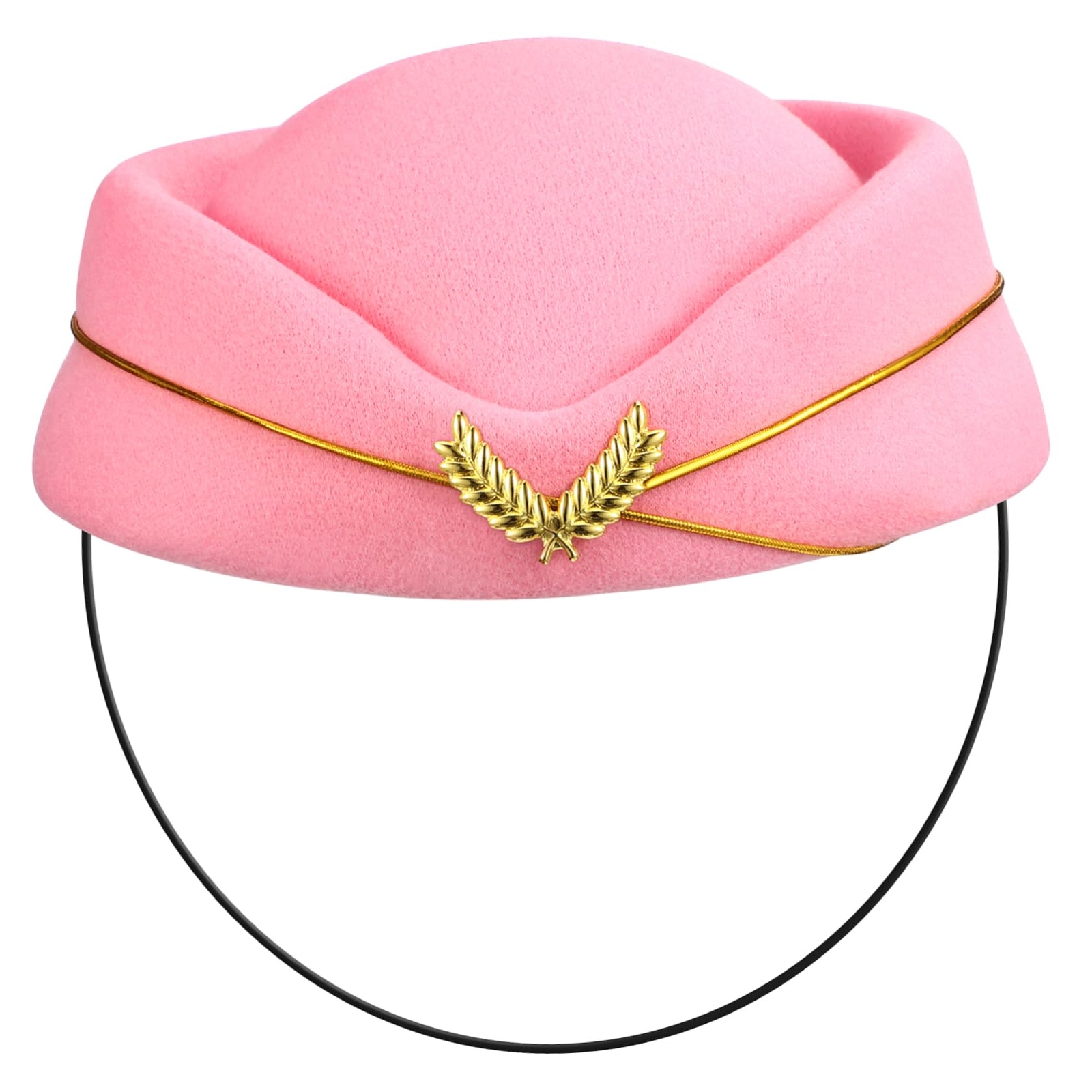 Stewardess Hat Pink Attendant Hat for Women 1940s Hats for Women Costume Acce...
