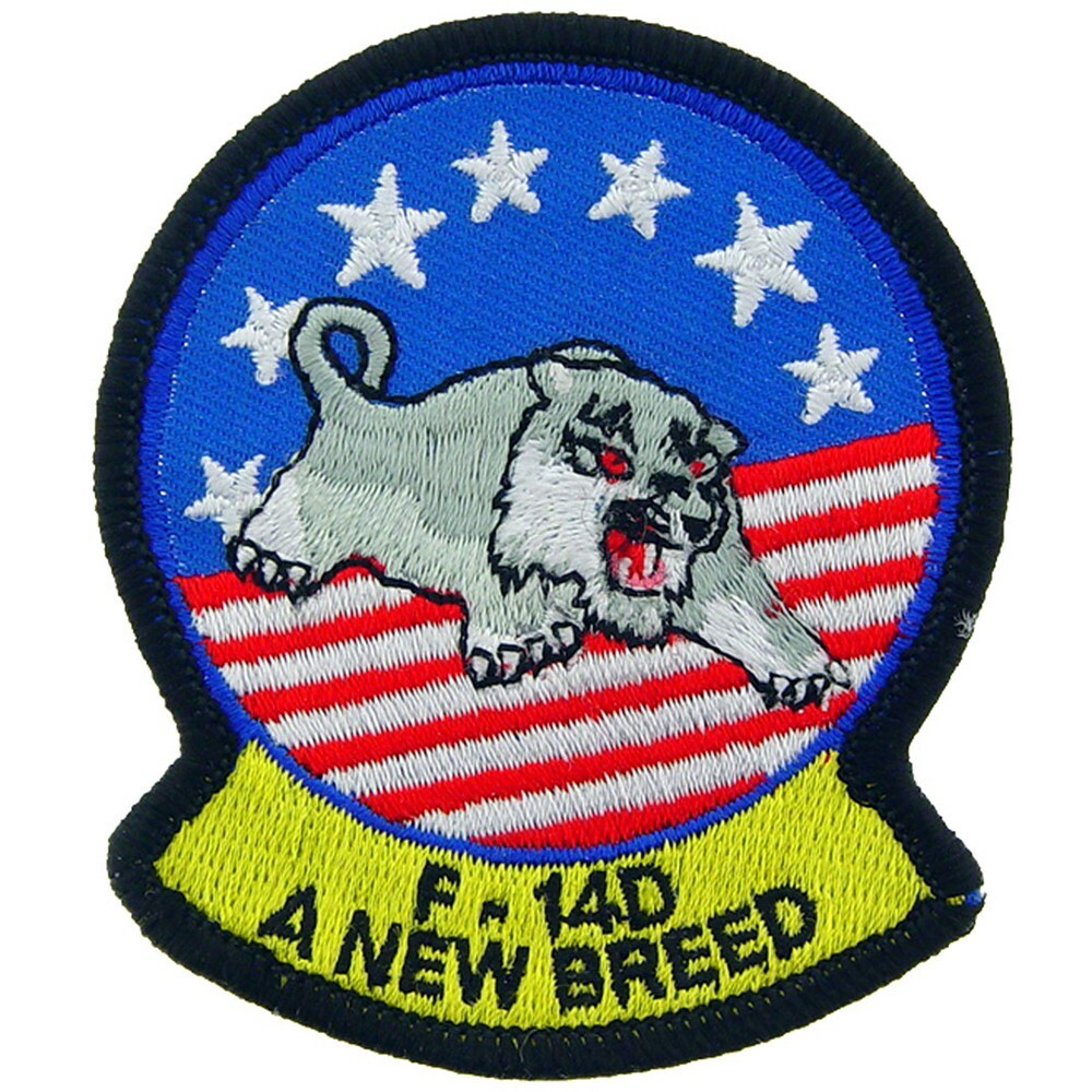 NAVY TOMCAT NEW BREED Embroidered Shoulder Patch 3-3/8" (0195)