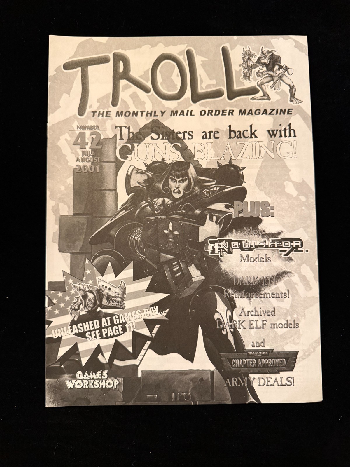 Games Workshop TROLL Monthly Mail Order Magazine Issue 42 Sisters Warhammer 40K
