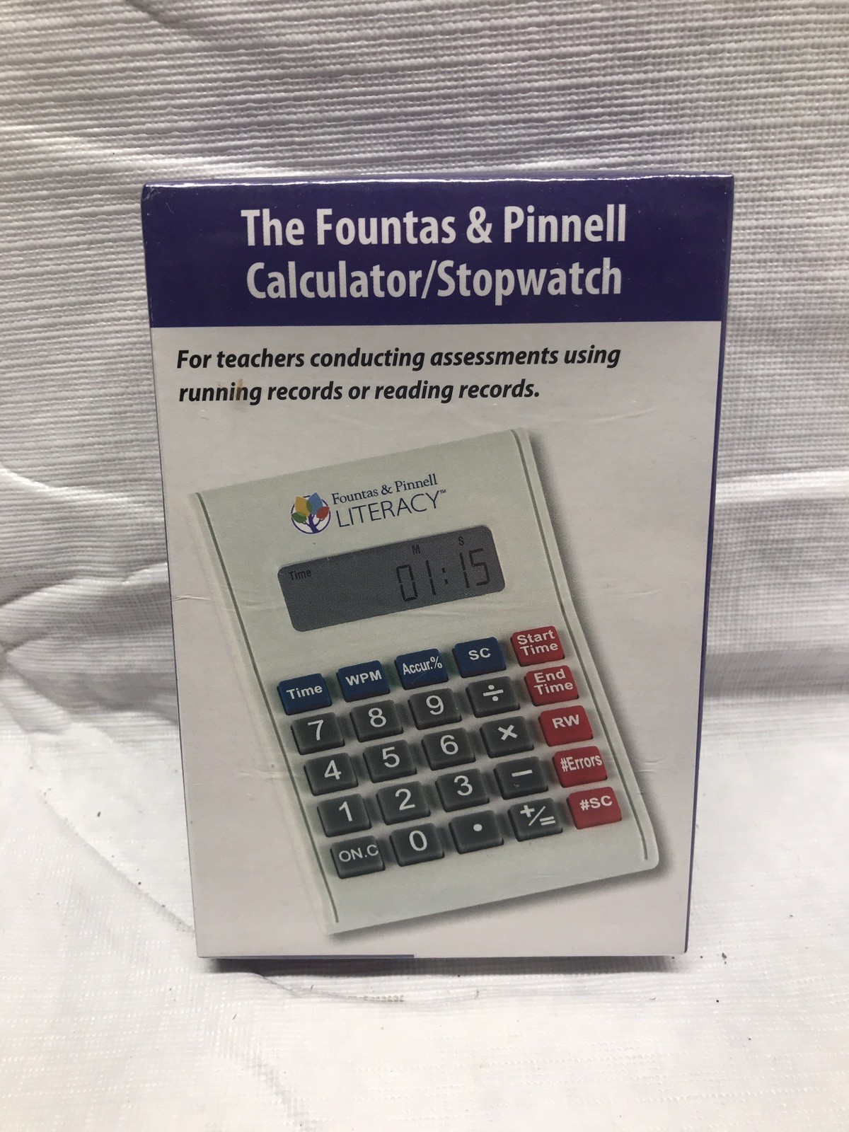 Pocket-Sized Calculator Fountas & Pinnell Stopwatch Teachers Assessments NEW