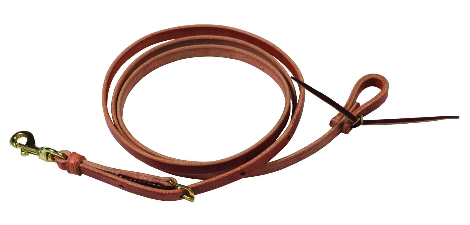 Berlin Custom Leather Single Adjustable Roper Rein 5/8 in Wide x 7 Ft 6 in Long