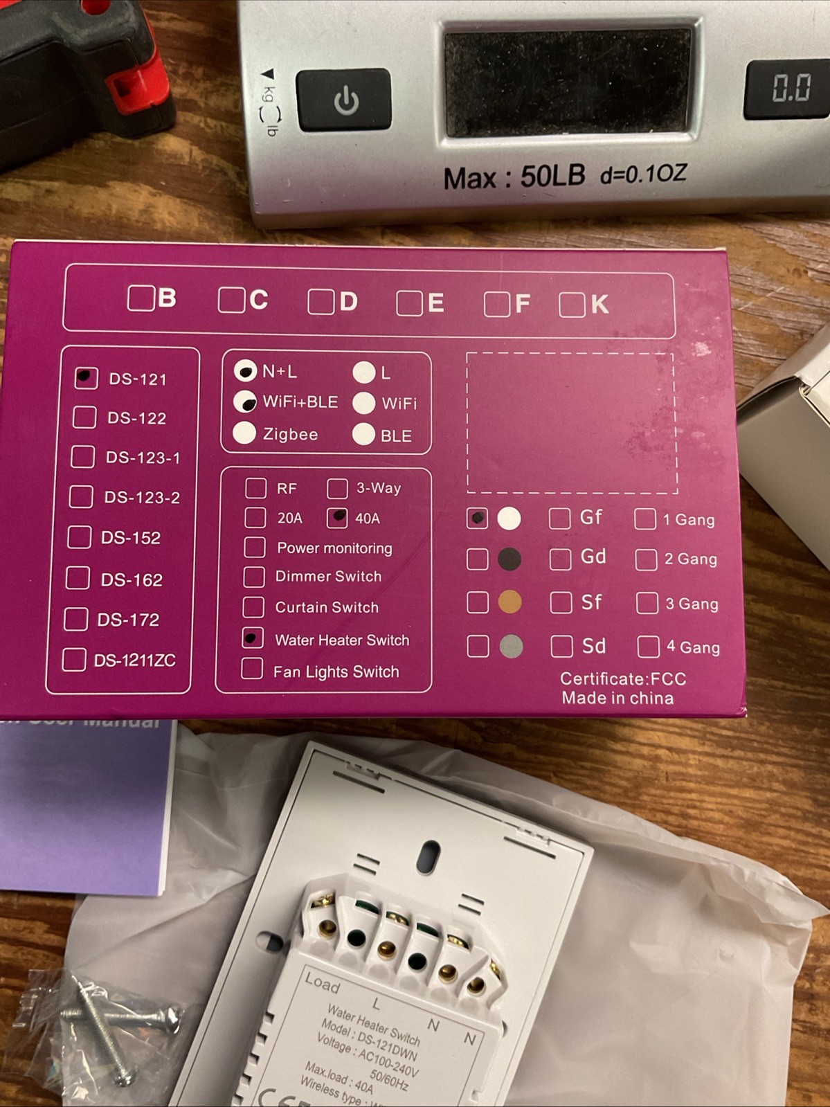40 Amp Smart Switch For Water Heater