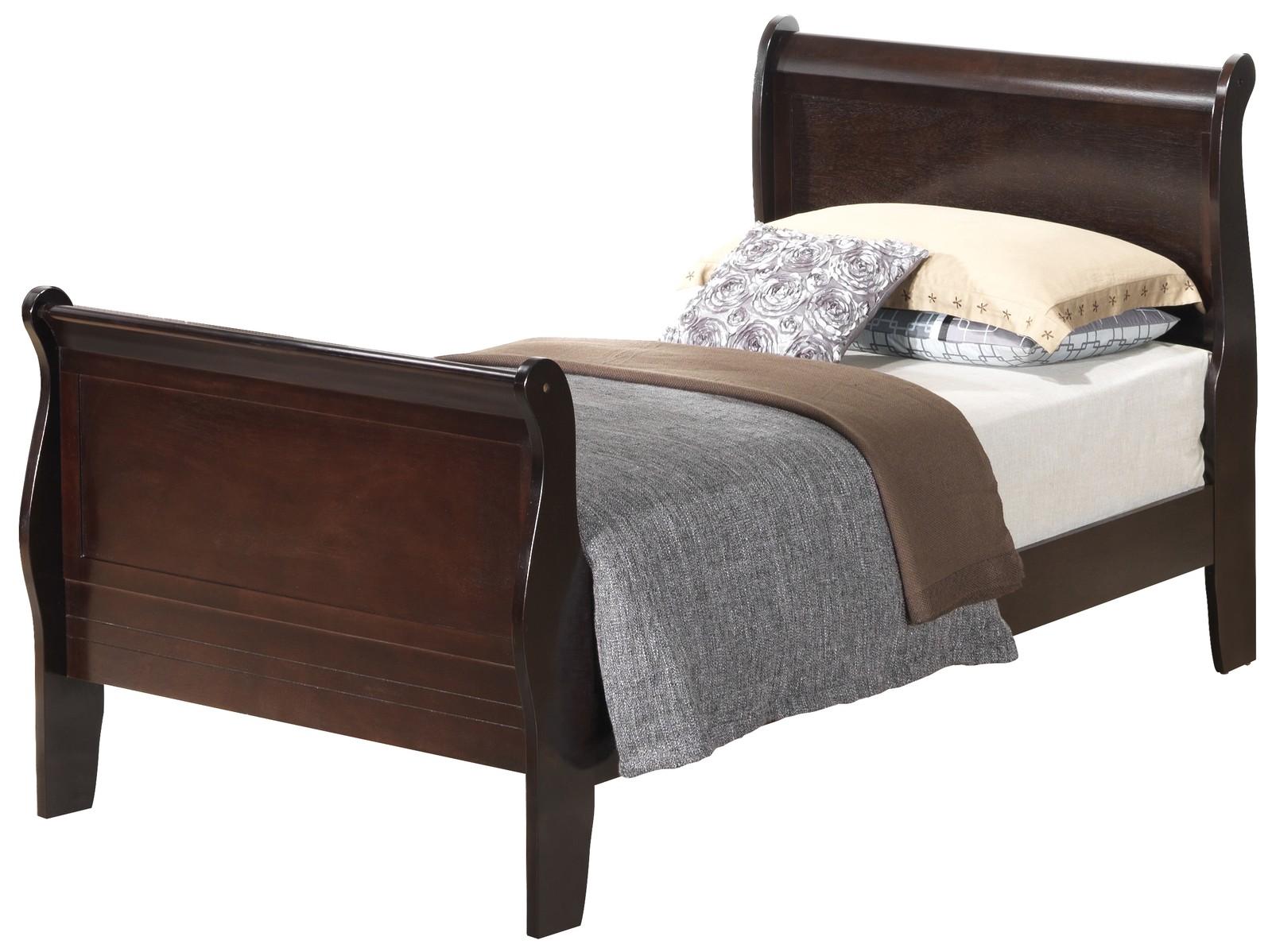 Louis Phillipe G3125A-TB Twin  Bed , Cappuccino