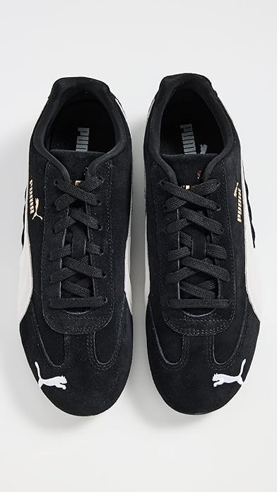 PUMA Women's Speedcat OG WMN's Lace Up Black Sneakers Casual ~ Black/White