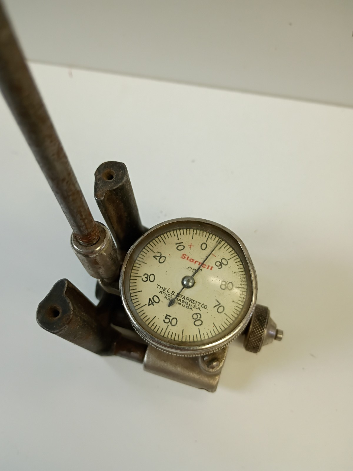 Vintage STARRETT 452 Cylinder Gauge Dial Indicator And Tools