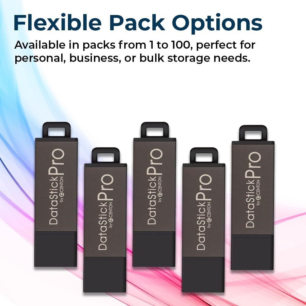 DataStick Pro USB 2.0 Type A Flash Drive 16 GB Gray 10/Pack DSP16GB10PK
