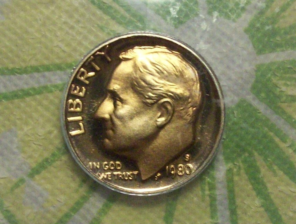 1980-S Roosevelt Dime-ANACS PF 69 DCAM-Nice Toning