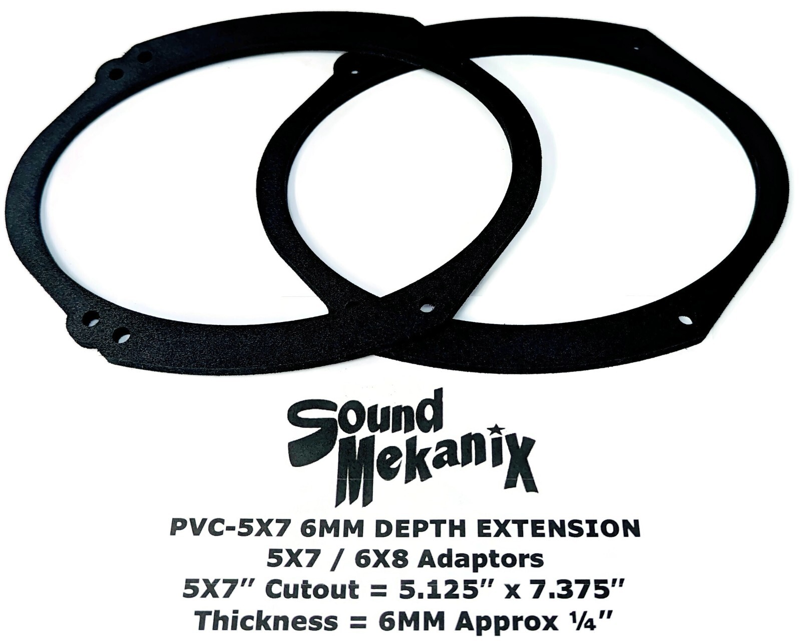 5x7" Sound Mekanix Universal PVC-5x7 6MM Depth Extension 5x7 / 6x8 to 6.5"