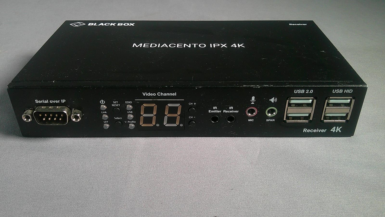 BLACK BOX MEDIACENTO IPX 4K Receiver HDMI ***NO POWER CORD INCLUDED***