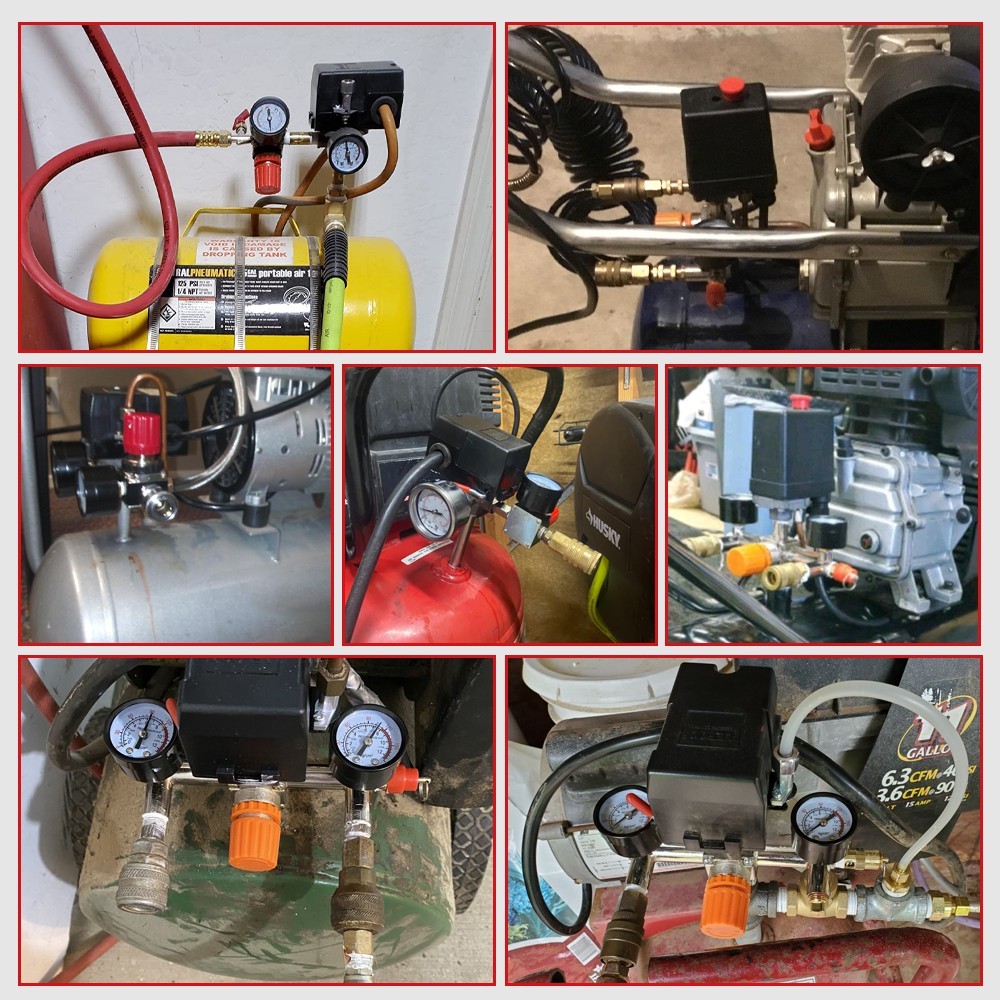 Air Compressor Pressure Switch 90–120PSI Controller for Fast Pressure Reduction