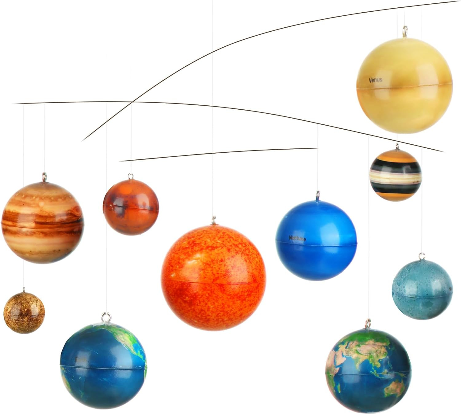 3D Solar System Mobile Kit Vbs 2026 Decorations Hanging Planets Outer Space Deco