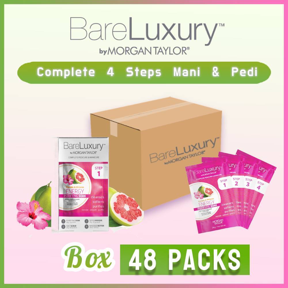 Morgan Taylor BareLuxury 4 Steps Energy - Pomelo & HIbiscus (Box of 48)