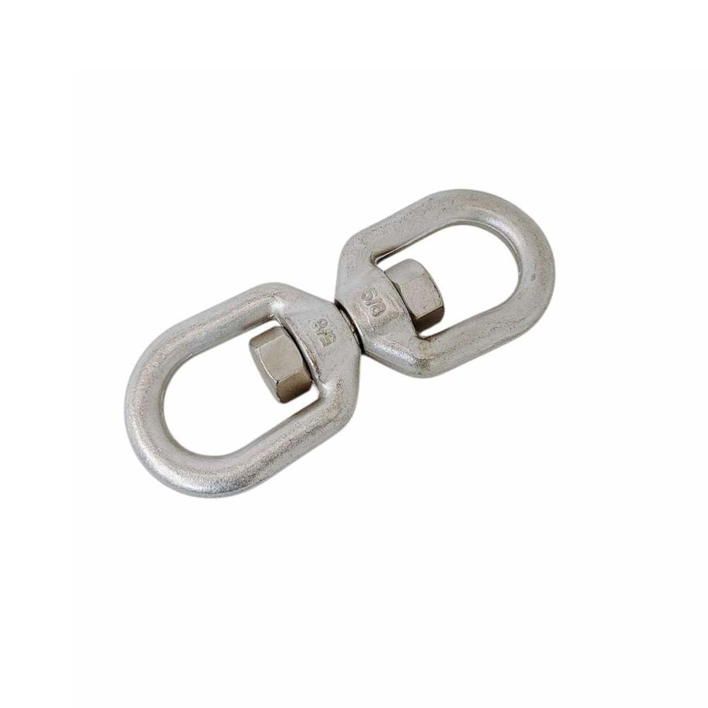 316 Stainless Steel Drop Forged Mil-Spec 5/8" Eye Eye Swivel 6000 Lb WLL Marine