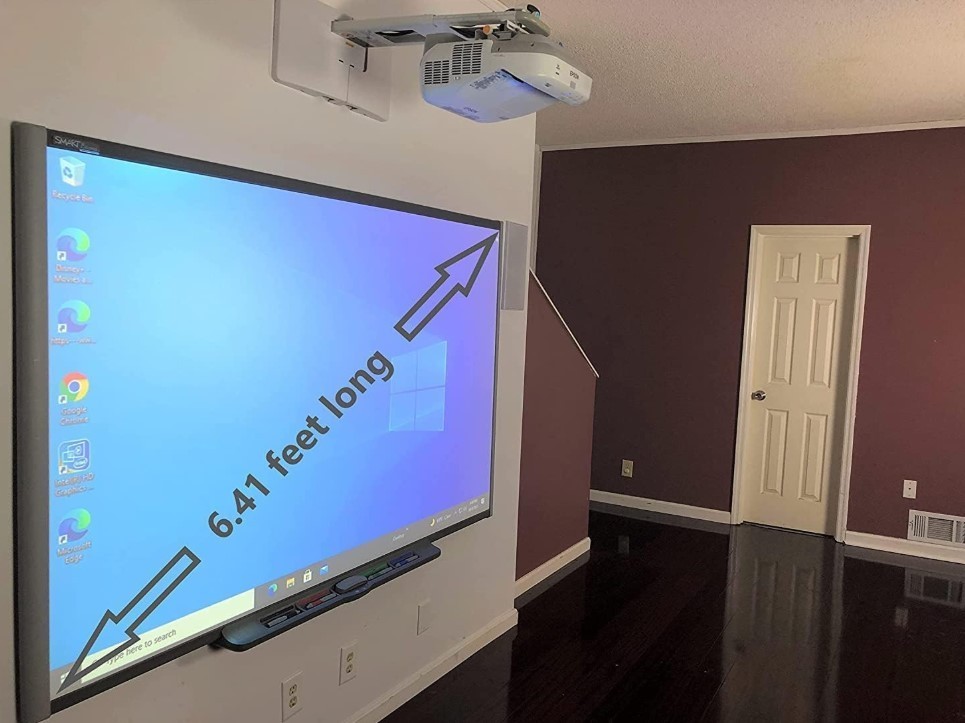 SMART Board SB680 77" Interactive Whiteboard With Projector and pens