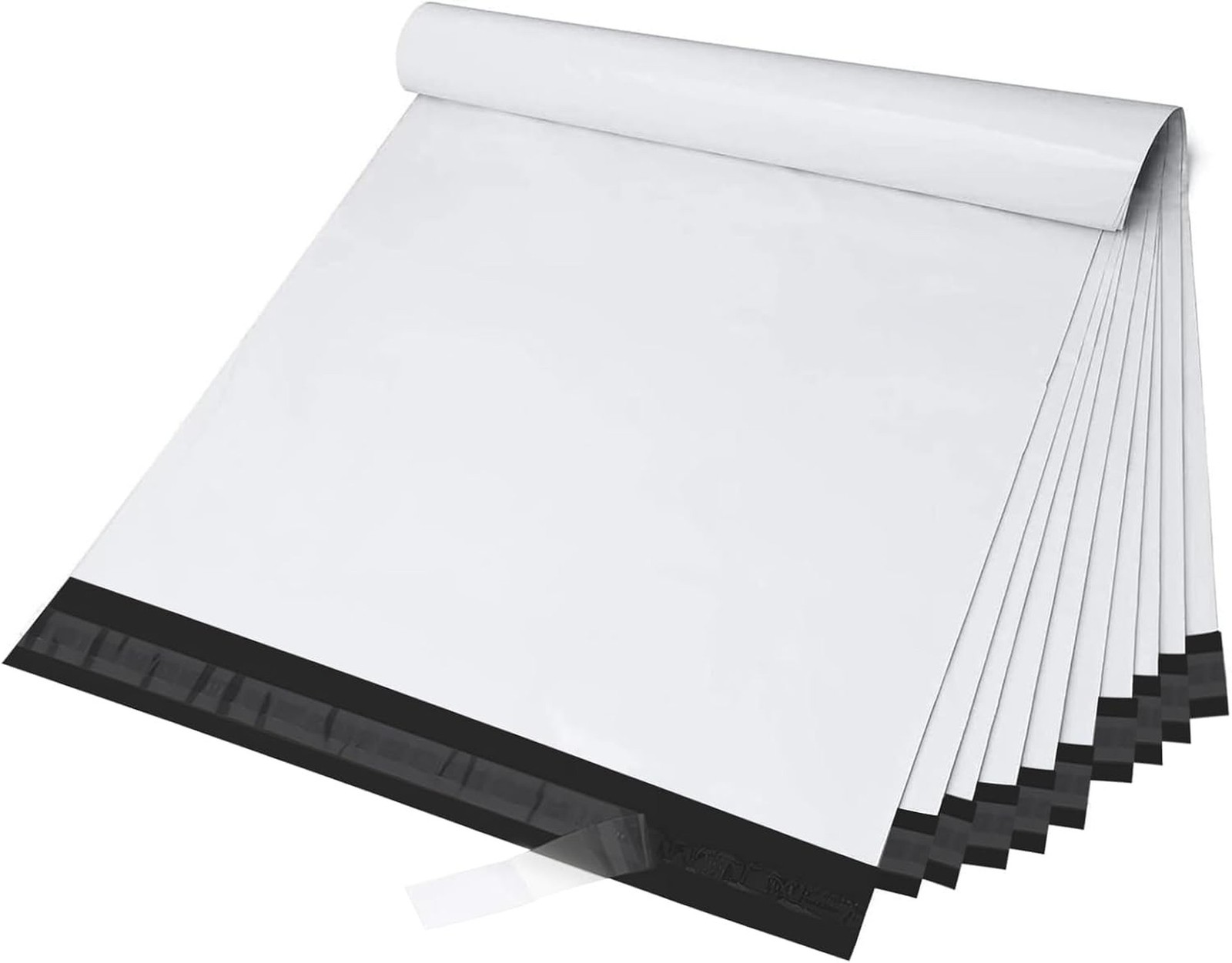 Fuxury 100 Pcs 12x15.5" Poly Mailers with 4x6" Thermal Labels, Waterproof Mai...