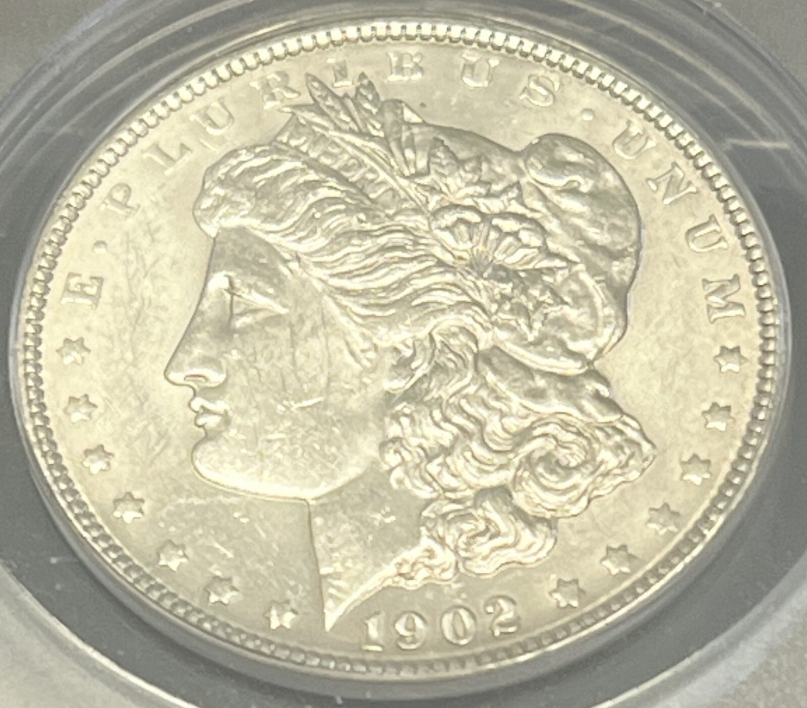 1902 MORGAN SILVER DOLLAR GRADED BY ANACS AS MS-62 ACTUAL COIN H171