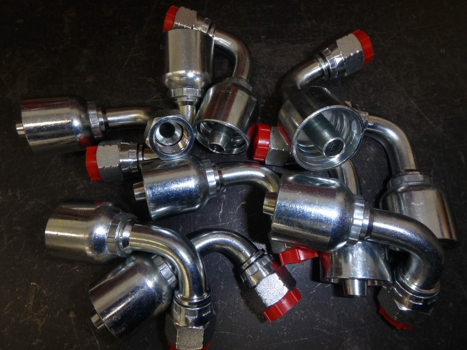 6G-6FJX 90, #6 Female JIC to 3/8" #6 hose Aftermarket hydraulic fittings