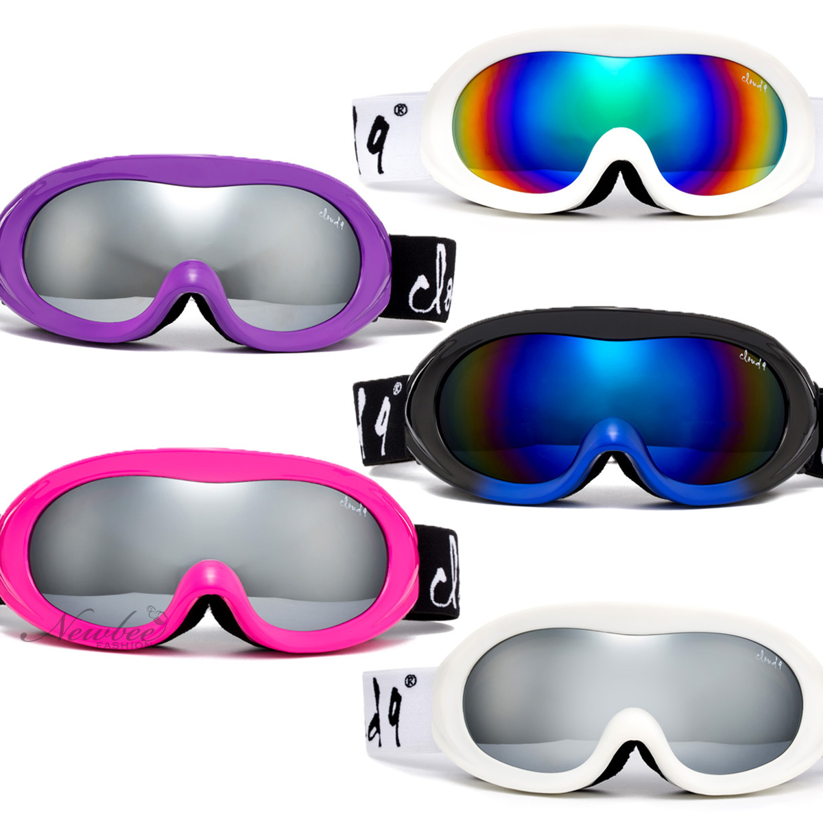 Youth Snow Ski Goggles/Small Face Women Ski Goggles Anti Fog Dual Lens w Pouch