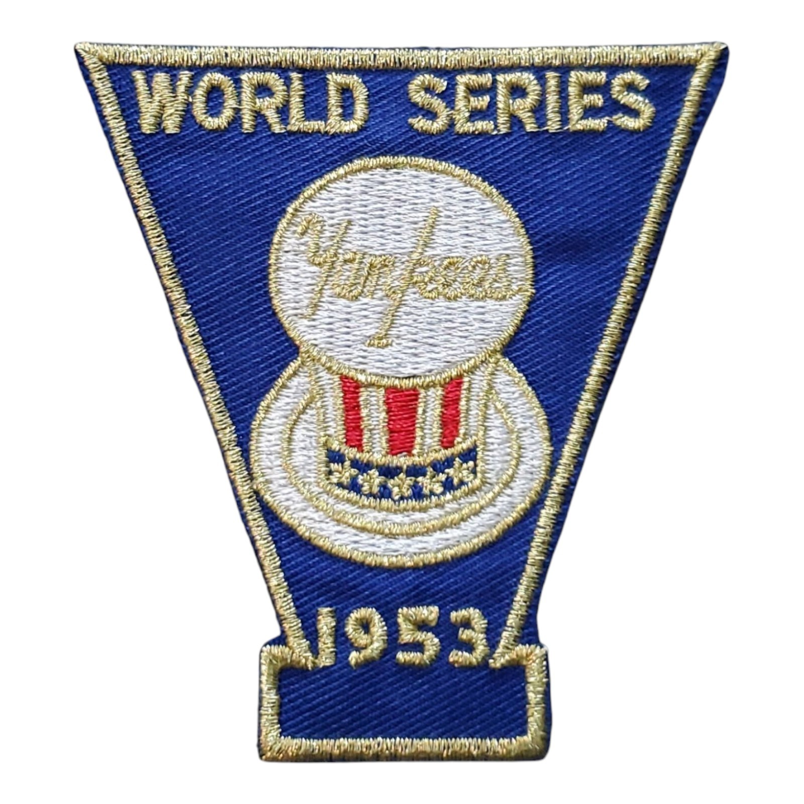 Vintage New York Yankees 1953 World Series Patch Embroidered Iron On 3.25"x3.25"