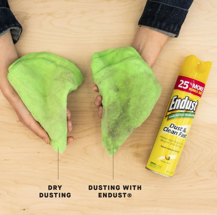 Endust® Multi-Surface Dusting and Cleaning Spray, Lemon Zest, Aerosol, 12.5 oz.