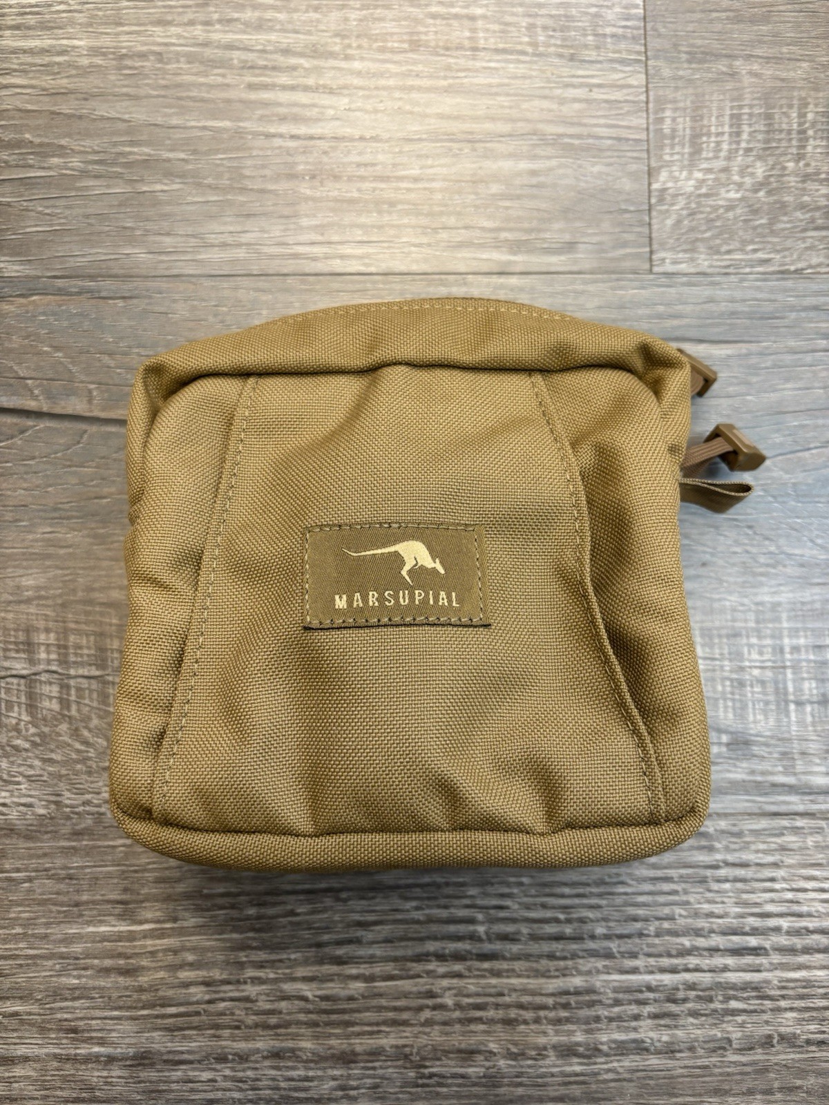 Marsupial Gear Zippered Pouch Coyote Brown LG Outdoor Bino Harness