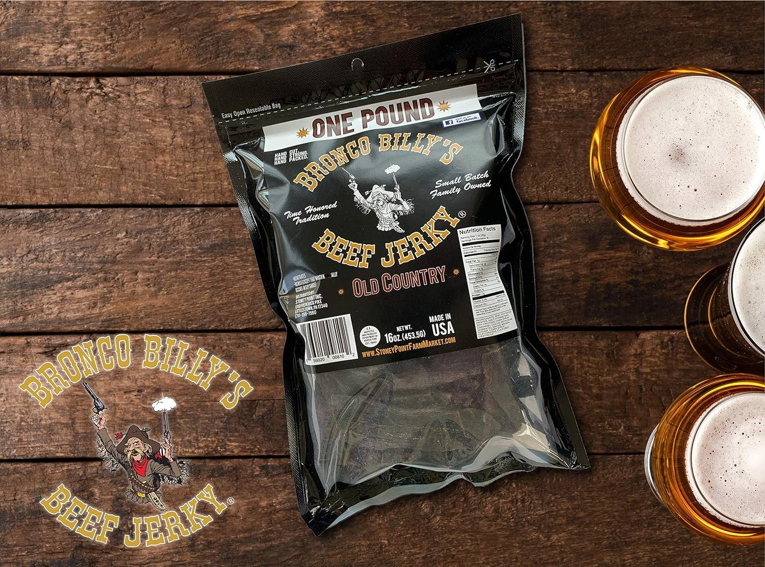 Hickory Smoked Old Country Jerky, 16oz