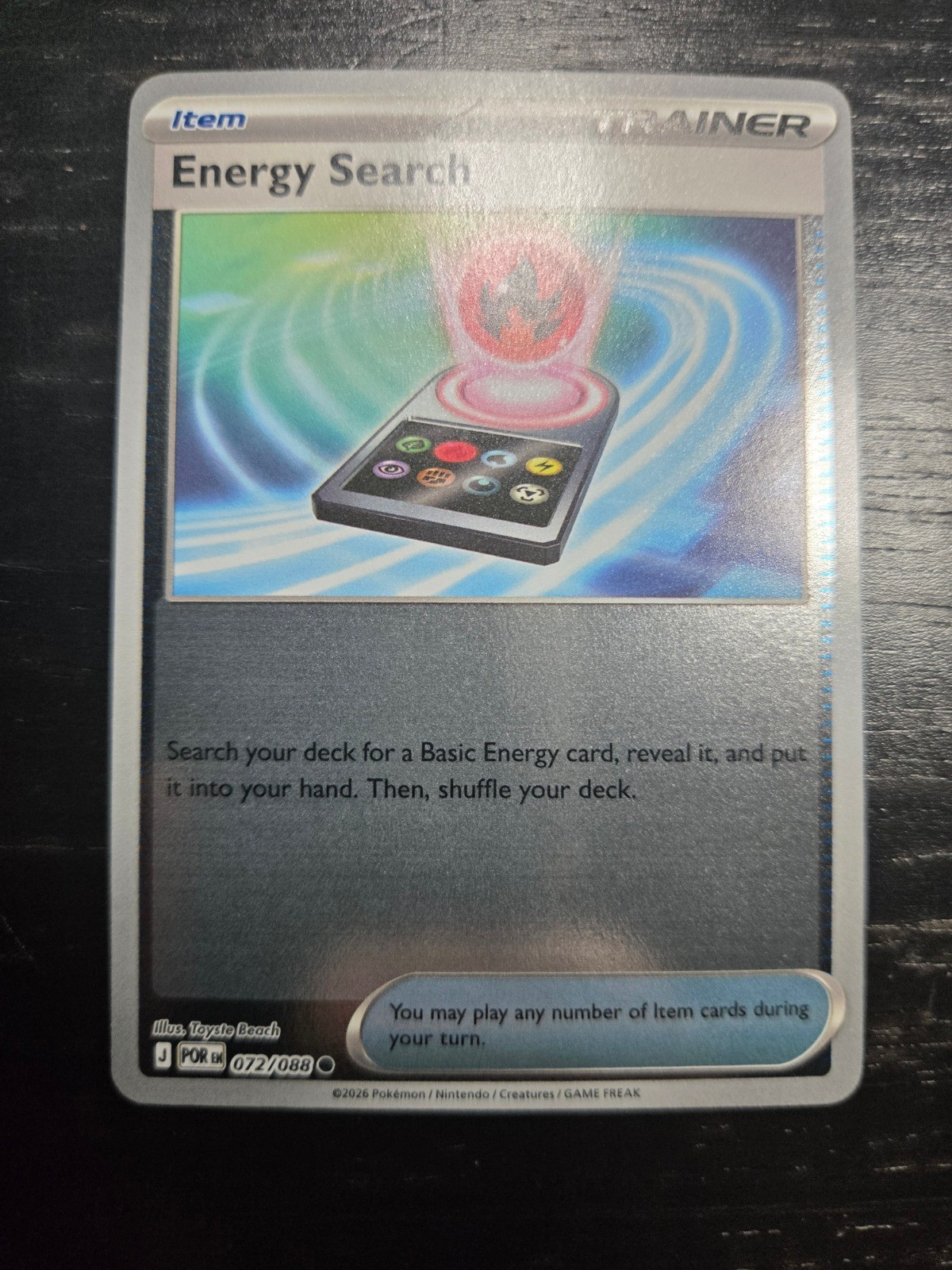 Energy Search Reverse Holo Common ME03: Perfect Order 072/088 NM