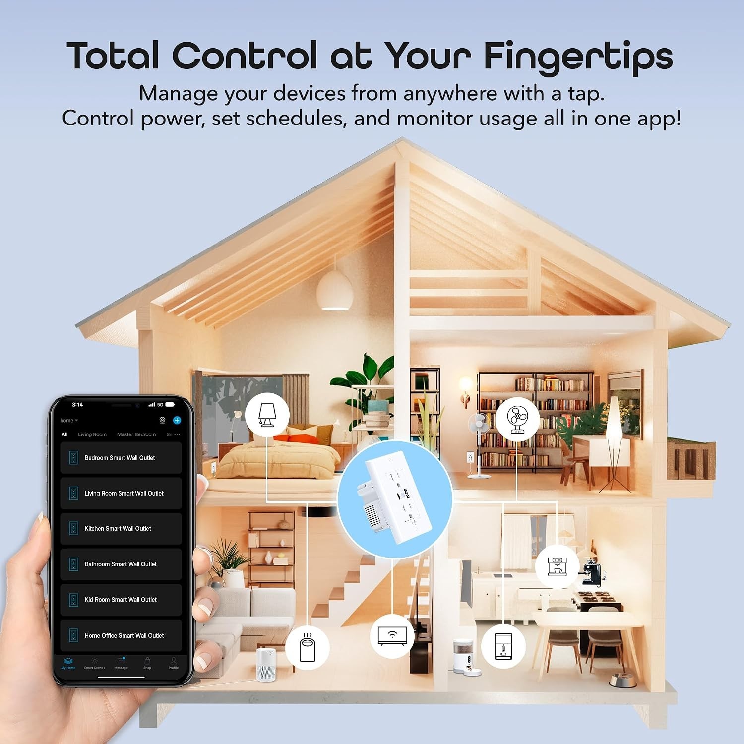 Smart Outlet with Overload Protection & Voice Control - Embed Automation Today!