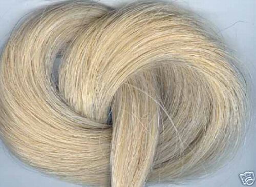 HORSEHAIR, 2 ounces, CRAFTS/JEWELRY/ TAIL HAIR, CLEAN, 2 ounces, 22-24", WHITE.