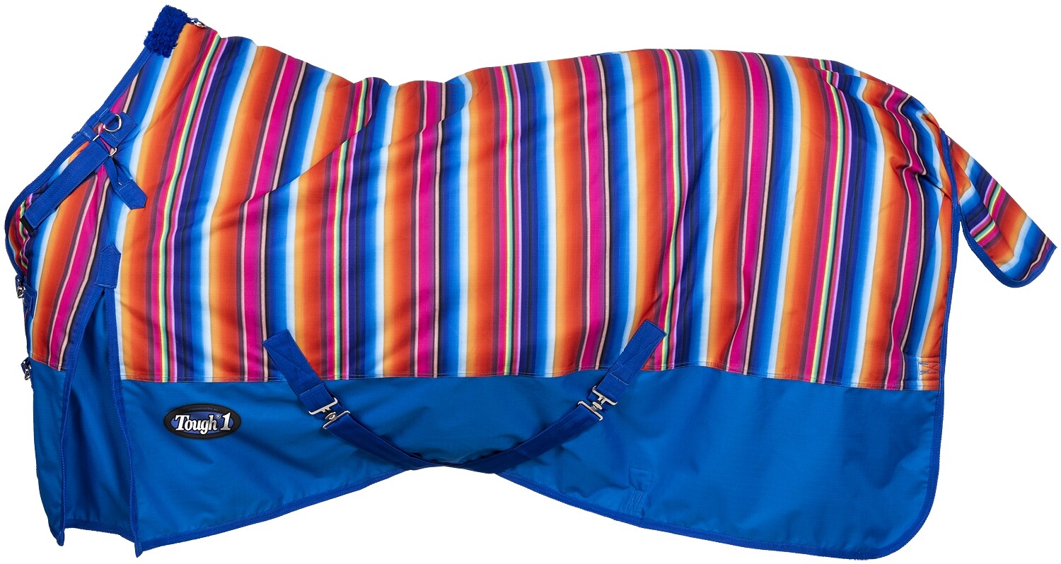 Winter Snuggit Turnout Blanket - Serape Print - 1200D - 250 grams- Sz 60" to 84"