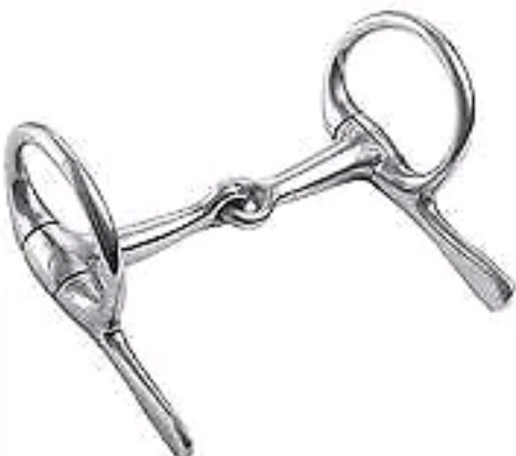 WEAVER LEATHER HORSE Driving BIT 5 INCH SNAFFLE MOUTH Stainless Steel