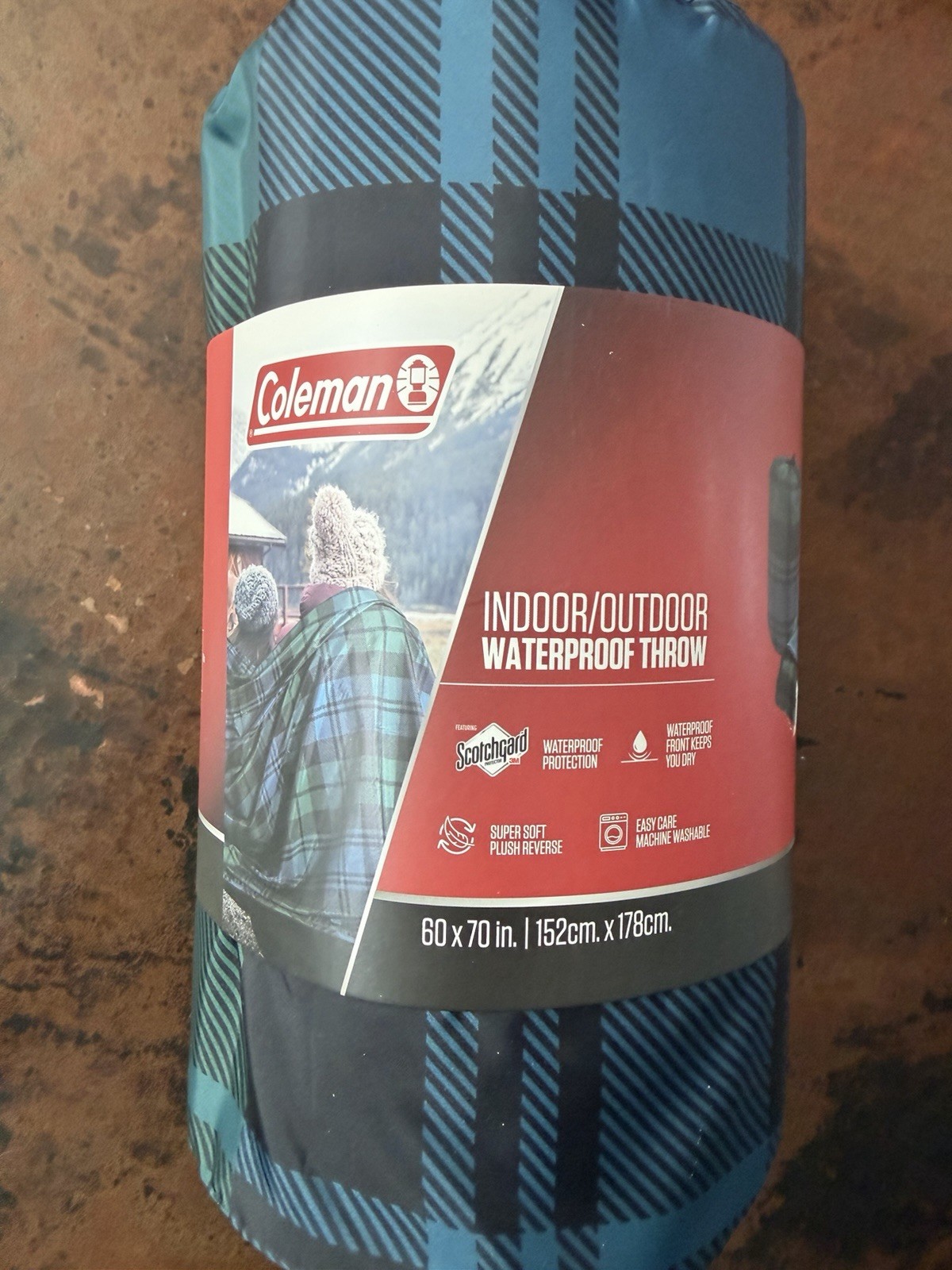 Coleman Indoor and Outdoor Waterproof Adult Throw 60x70inch
