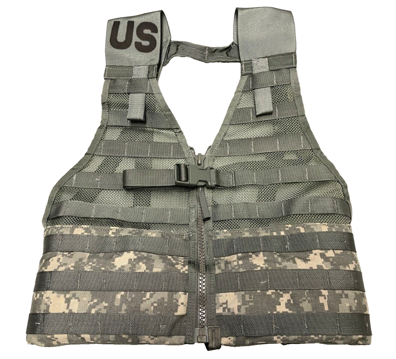 USGI Military Molle II ACU Fighting Load Carrier FLC Tactical Vest Harness EXC