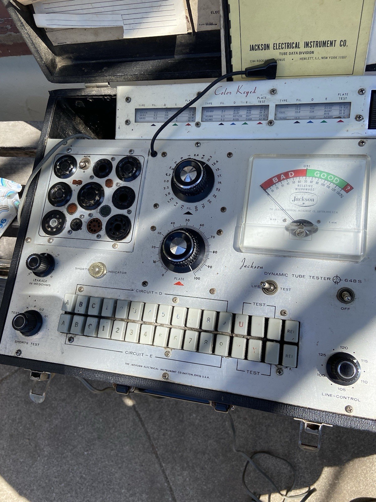 jackson 648S Vacuum tube tester Asis