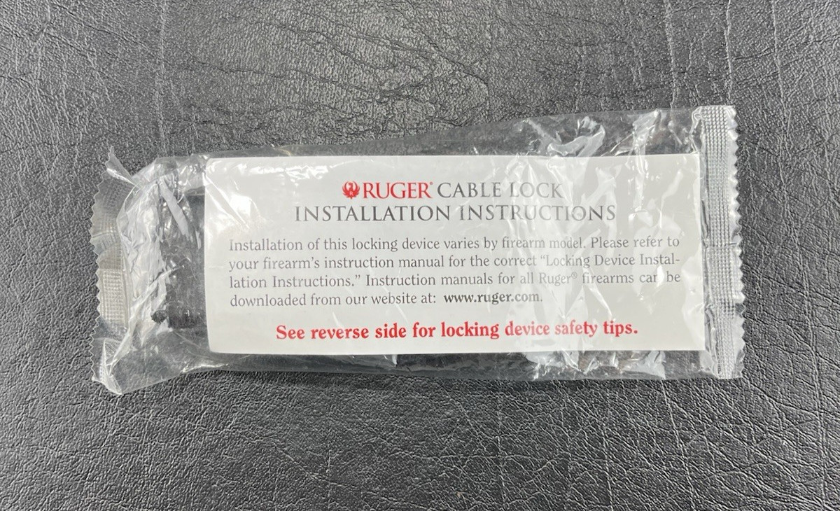 Gun Lock Ruger Firearm Gun Safety Cable Lock Brand New FREE SHIP