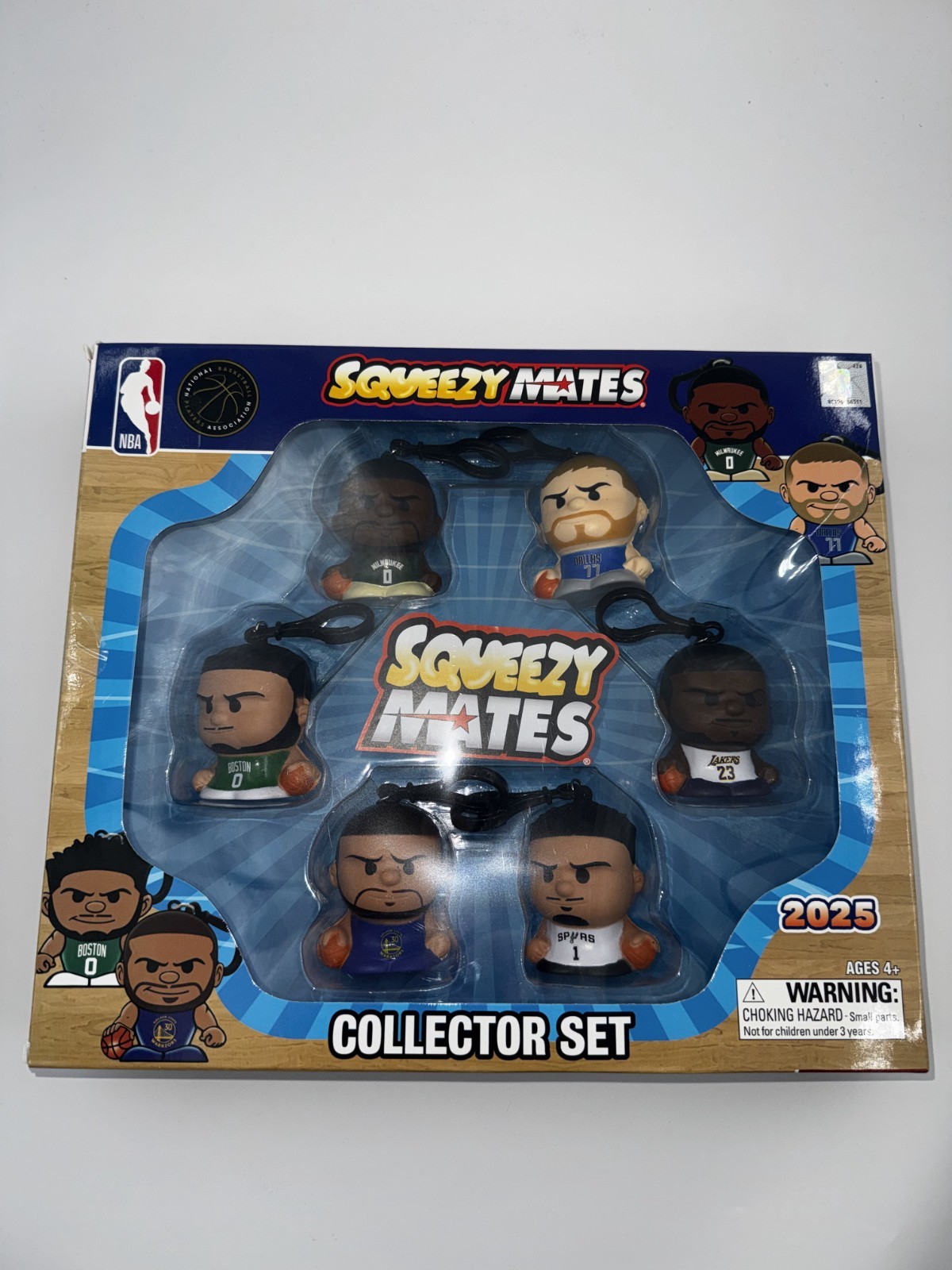 New Party Animal NBA 2025 Squeezy Mates Collector Gift Set 6 Players Lebron