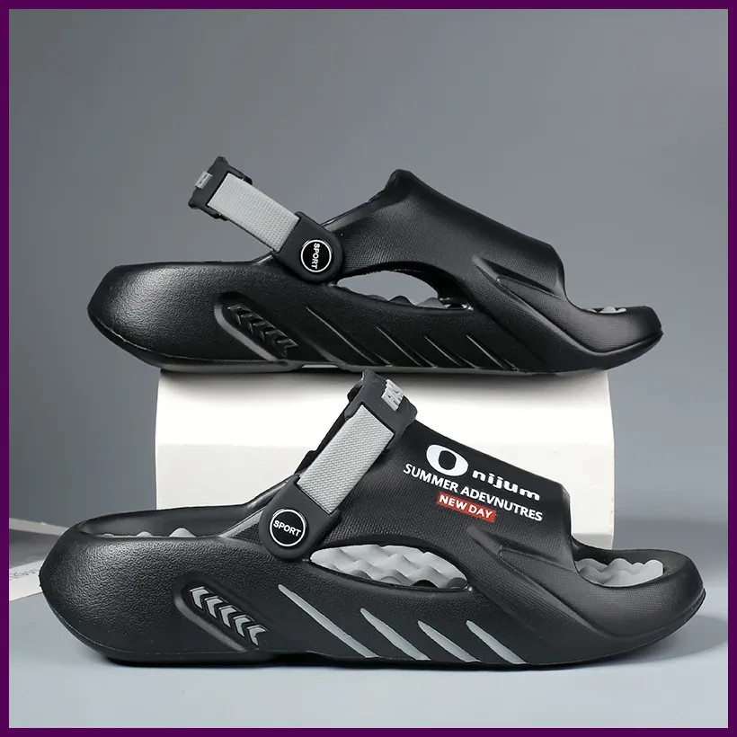 2025 Men's Massage Slippers Indoor Outdoor Sandals Beach Casual Shoes