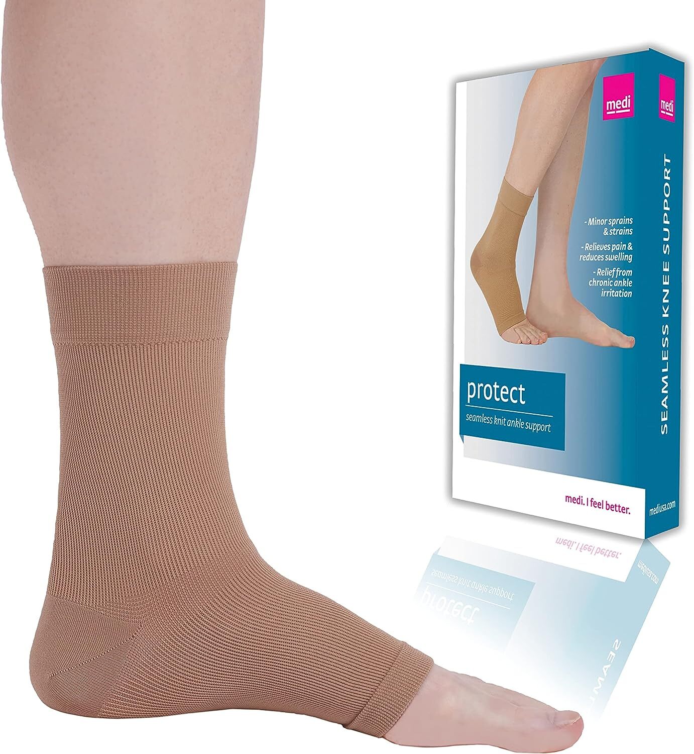 Mediven Seamless Knit Ankle Support (Beige) Medium 50103