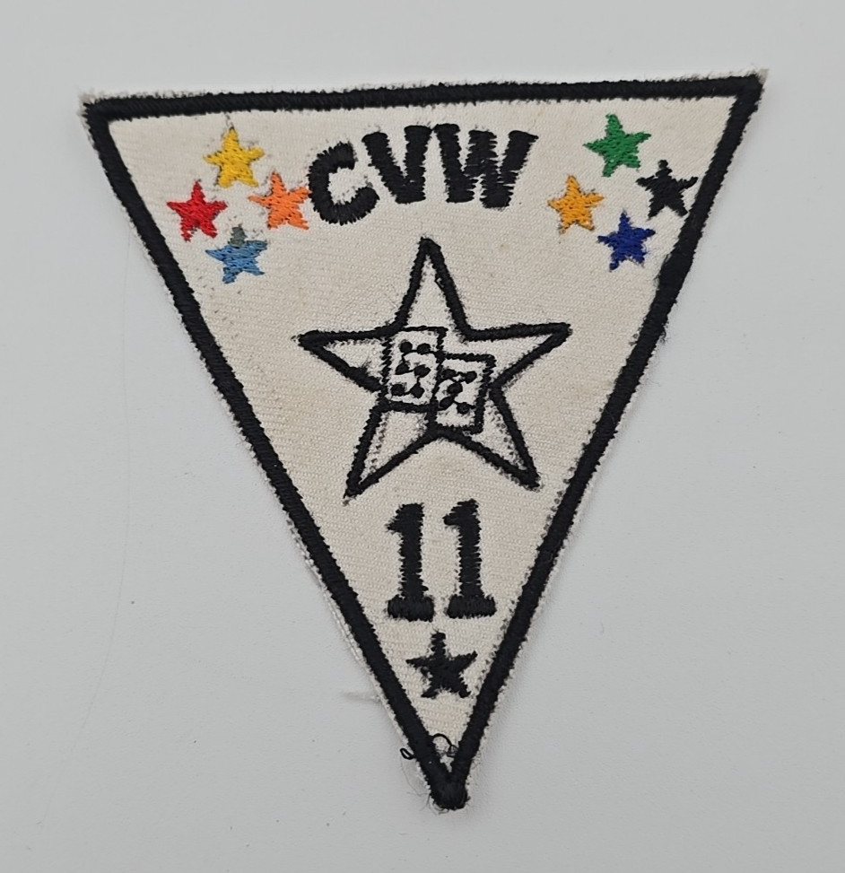 1983-85 CVW-11 VIP Rainbow Stars Triangle Patch USS America EST-83 Original RARE