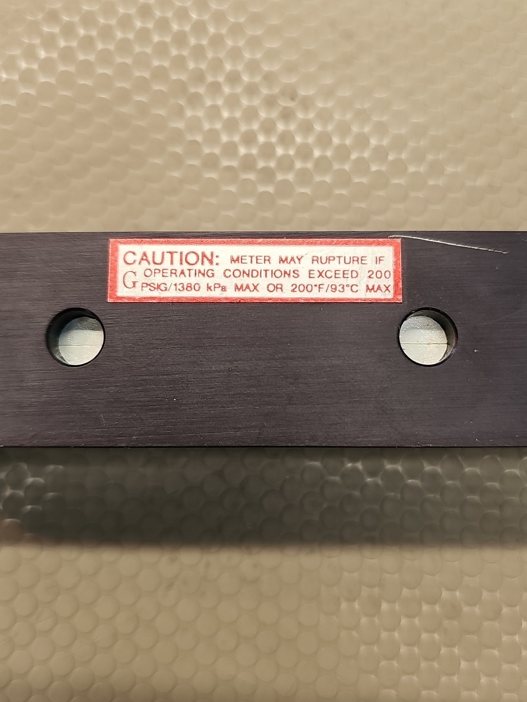 Key Instruments KI Variable Area Flow Meter Rotameter 200 PSI Max