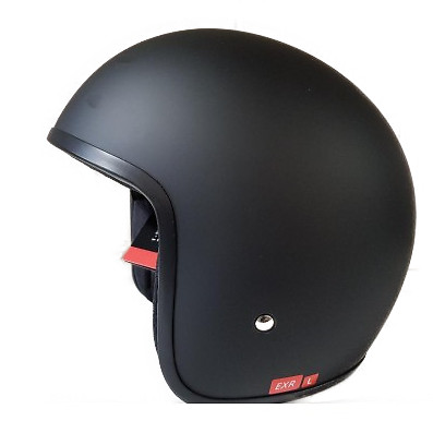 NEW ELDORADO OPEN FACE LOWEST PROFILE LEGAL MOTORCYCLE HELMET MATT BLACK XS-2XL