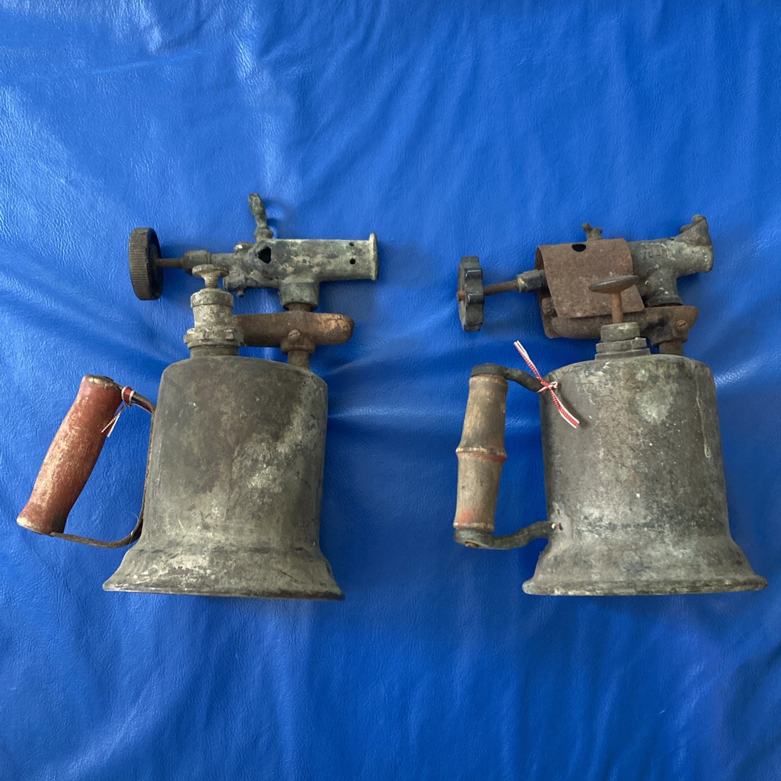 VTG Pair Blowtorch - Turner Brassworks + LENK. Non-Functional For Parts Or Decor