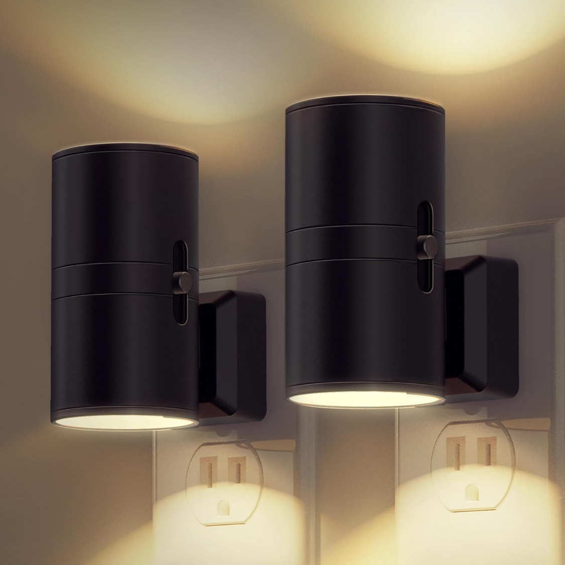 Modern LED Plug-In Night Light for Soft Illumination and Safety